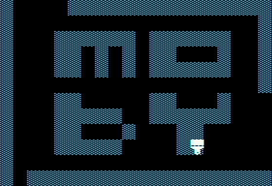 Robot Odyssey (Apple II) screenshot: You can design your own mazes, too.