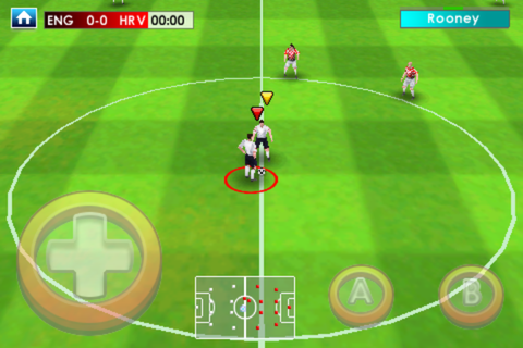Real Soccer 2009 (iPhone) screenshot: Time for kick off