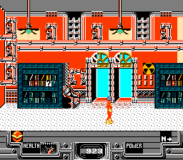 Defenders of Dynatron City (NES) screenshot: Very nice library