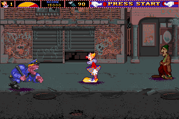 Ninja Clowns (Arcade) screenshot: Cop