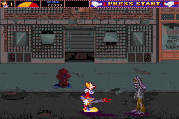 Ninja Clowns (Arcade) screenshot: Zombie