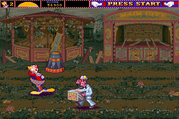 Ninja Clowns (Arcade) screenshot: Second level