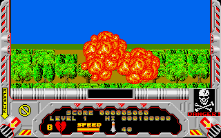 Hellfire Attack (Amiga) screenshot: Crash