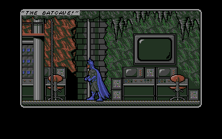 Batman: The Caped Crusader (Amiga) screenshot: Bat cave