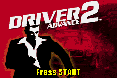 Driver 2 Advance (Game Boy Advance) screenshot: Title screen