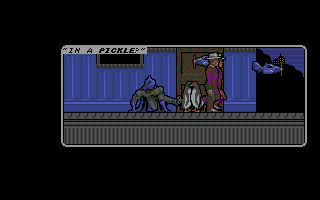 Batman: The Caped Crusader (Amiga) screenshot: In a pickle