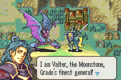 Fire Emblem: The Sacred Stones (Game Boy Advance) screenshot: Creature remniscent of Lord of the Rings