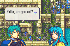 Fire Emblem: The Sacred Stones (Game Boy Advance) screenshot: Fight in castle