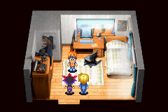 Yu-Gi-Oh!: The Sacred Cards (Game Boy Advance) screenshot: In your room