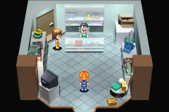Yu-Gi-Oh!: The Sacred Cards (Game Boy Advance) screenshot: In a shop