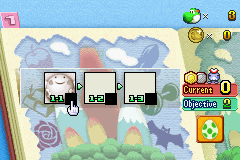 Yoshi Topsy-Turvy (Game Boy Advance) screenshot: Choose a level