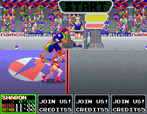 Numan Athletics (Arcade) screenshot: Race - start!