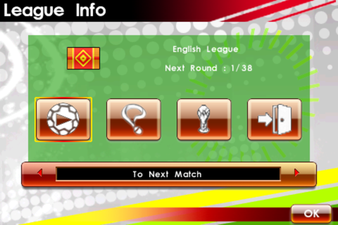 Real Soccer 2009 (iPhone) screenshot: League mode