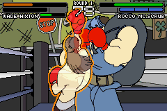 Wade Hixton's Counter Punch (Game Boy Advance) screenshot: Fighting back