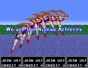 Numan Athletics (Arcade) screenshot: Intro