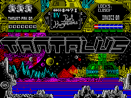 Tantalus (ZX Spectrum) screenshot: Title screen