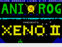 Xeno II (ZX Spectrum) screenshot: Loading Screen