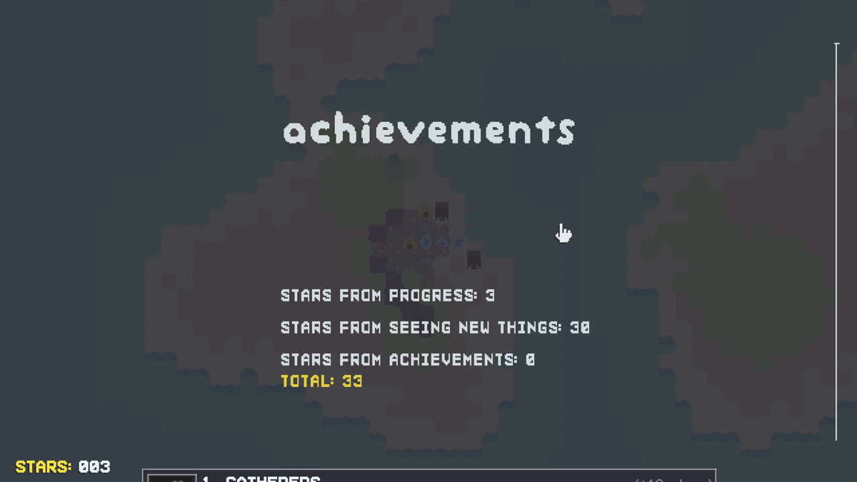 Simmiland (Windows) screenshot: Achievements