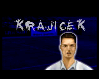 All Star Tennis 2000 (PlayStation) screenshot: Richard Krajicek, the Dutch tennis player.