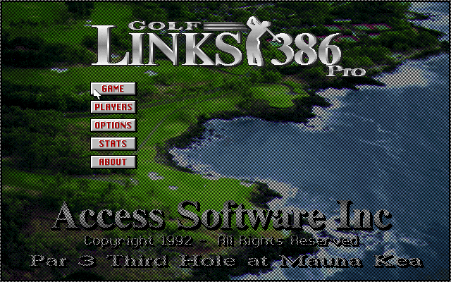 Links 386 Pro (FM Towns) screenshot: Title screen