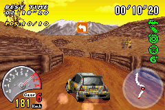 Screenshot of V-Rally 3 (Game Boy Advance, 2002) - MobyGames