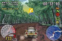 Screenshot of V-Rally 3 (Game Boy Advance, 2002) - MobyGames