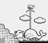 Nōbow (Game Boy) screenshot: Helping him get back to his mom ends the level.