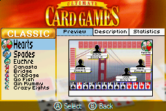 Ultimate Card Games (Game Boy Advance) screenshot: Classic card games