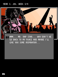Get Rich or Die Tryin' (J2ME) screenshot: Who doesn't want some... inspiration?