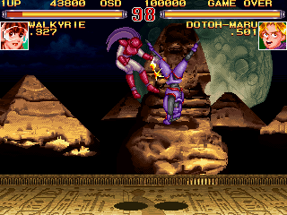 Schmeiser Robo (Arcade) screenshot: Spinning kick