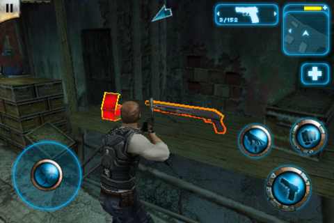 Zombie Infection (iPhone) screenshot: Finding a shotgun