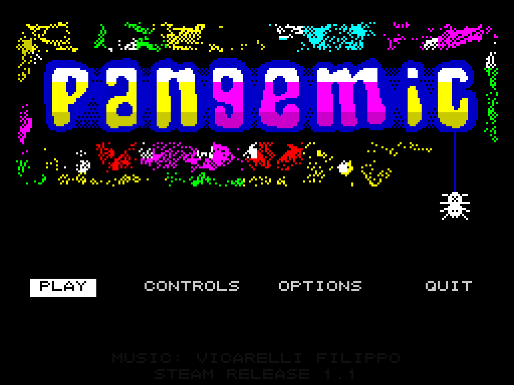 panGEMic (Windows) screenshot: Title screen