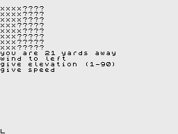 Computer Battlegames (ZX Spectrum) screenshot: The Wizard's Wall