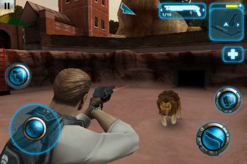 Zombie Infection (iPhone) screenshot: Another animal: a lion
