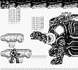 Contra III: The Alien Wars (Game Boy) screenshot: Boss fight