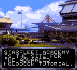 Star Trek: The Next Generation (Game Gear) screenshot: Welcome to Starfleet Academy