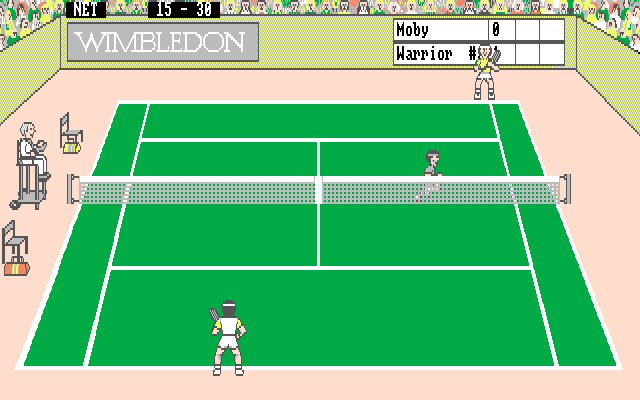 Grand Slam: World Class Tennis (Amiga) screenshot: Net