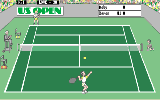 Grand Slam: World Class Tennis (Amiga) screenshot: Service