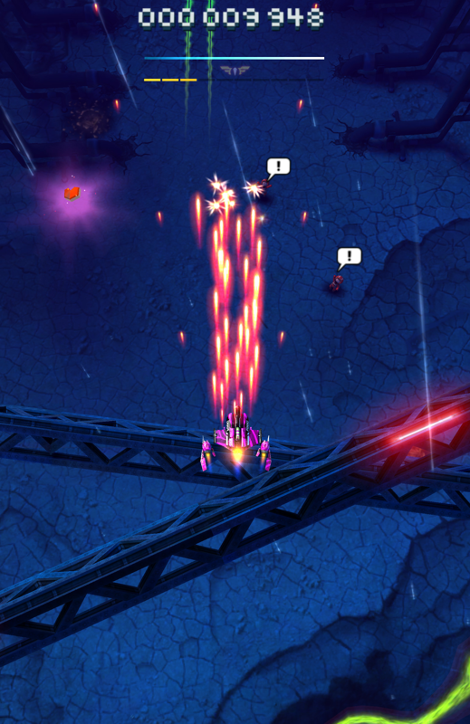 Sky Force: Reloaded (Android) screenshot: That one is called Gladius, great firepower lousy range.