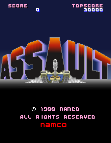 Assault (Arcade) screenshot: Title screen