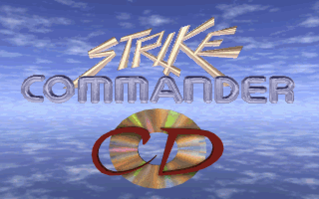 Strike Commander: CD-ROM Edition (FM Towns) screenshot: Title screen