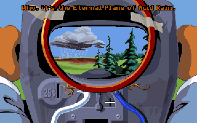Sam & Max: Hit the Road (Windows) screenshot: The telescope seems to be working now