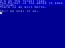 Adventures of Barsak the Dwarf (ZX Spectrum) screenshot: Start of your quest