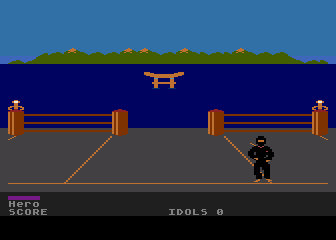 Ninja (Atari 8-bit) screenshot: Starting Screen