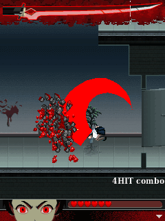Blood+ (J2ME) screenshot: Did I mention that Bloodlust makes fighting enemies a cakewalk?