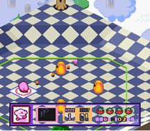 Kirby's Dream Course (SNES) screenshot: Yet more in-game action!