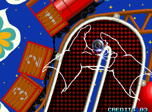 The Irritating Maze (Arcade) screenshot: Uh oh, that doesn't look good...