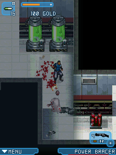 Zombie Infection 2 (J2ME) screenshot: Crawling zombies can be finished off by stepping on their heads