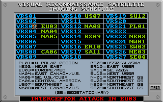 Defcon 5 (Amiga) screenshot: Visuals on Europe 3