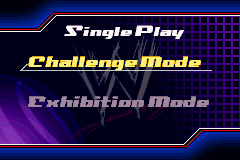 WWE Road to Wrestlemania X8 (Game Boy Advance) screenshot: Single Play